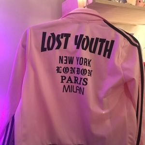 pink forever 21 track jacket SIZE SMALL
